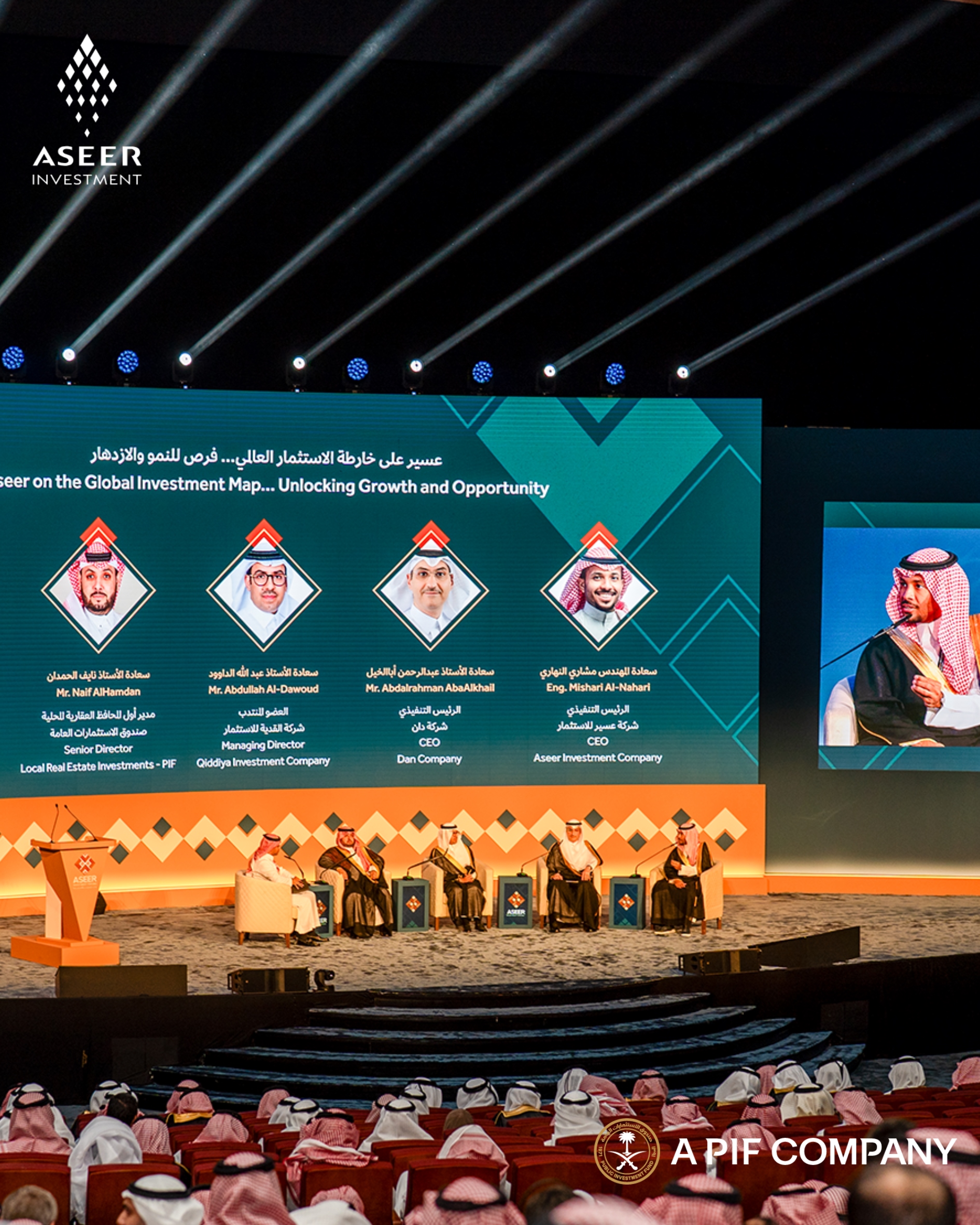 CEO on stage 